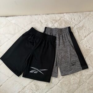 Boys Athletic Shorts Bundle Reebok Black & Gray Size 5/6 Activewear